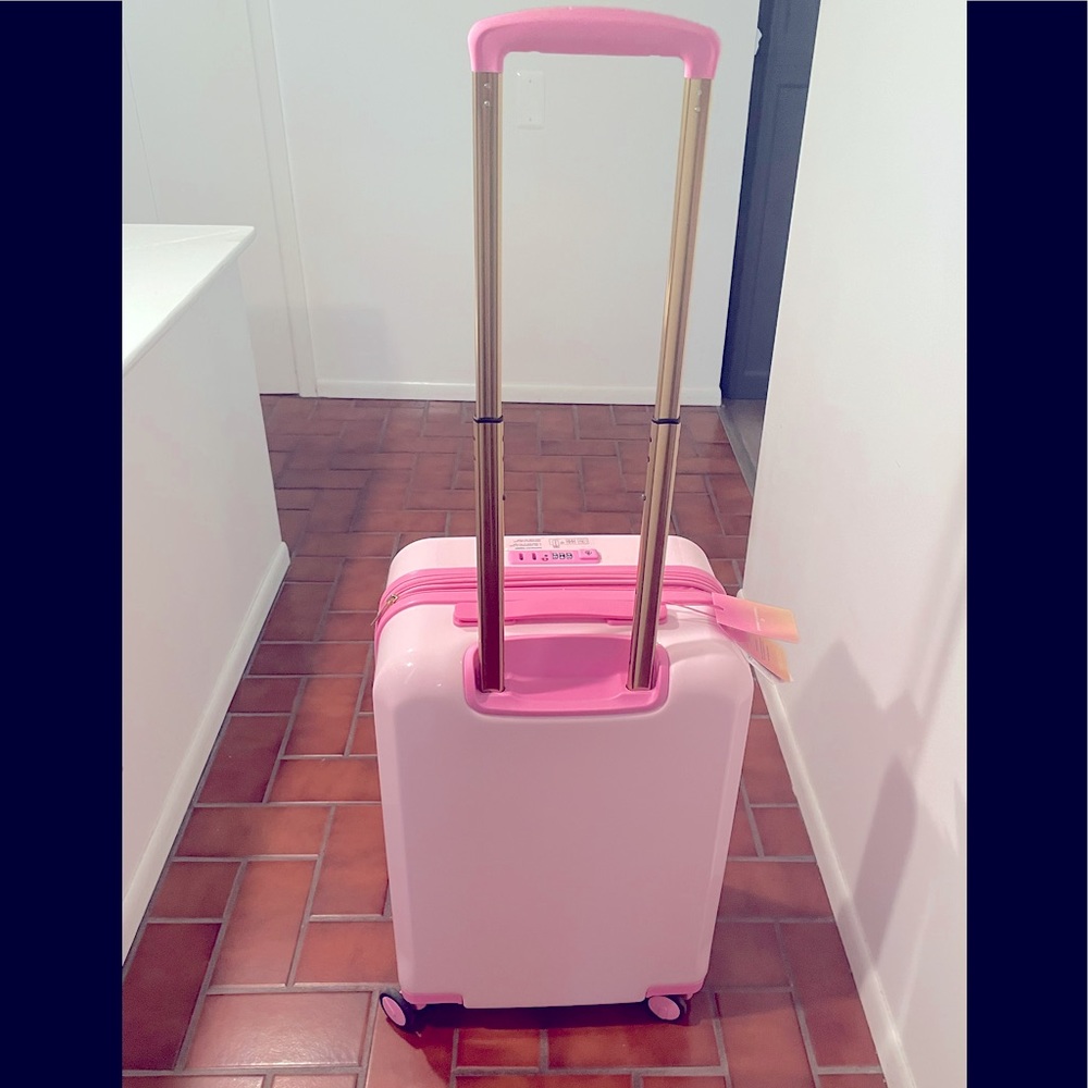 Stoney Clover Lane Pink Hard-Side Carry-On Luggage - Picture 3 of 9